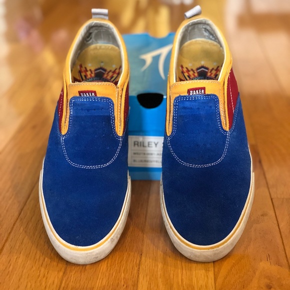 Lakai limited Riley 3 Primary Colours with OG box and all skate shoe slip on - Picture 1 of 7